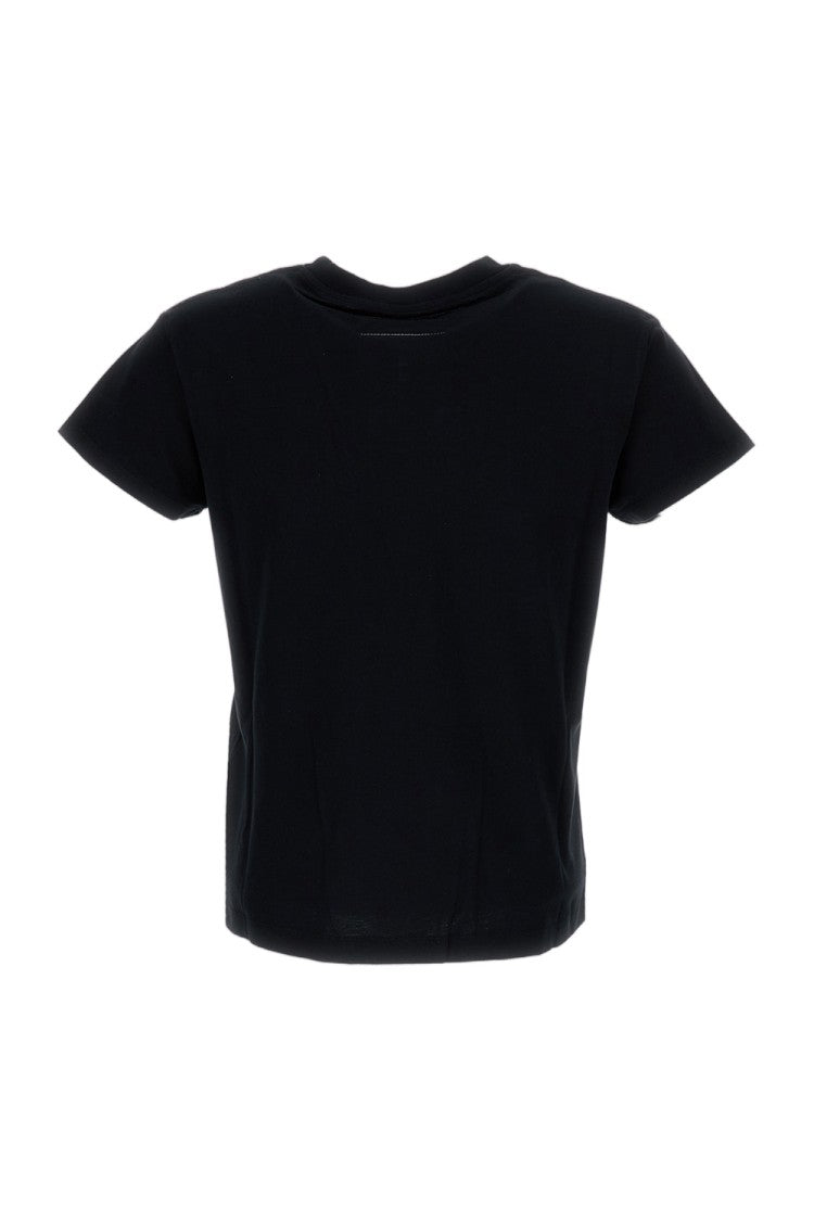 Mm6 By Maison Margiela Crewneck T-Shirt With Applique Detail