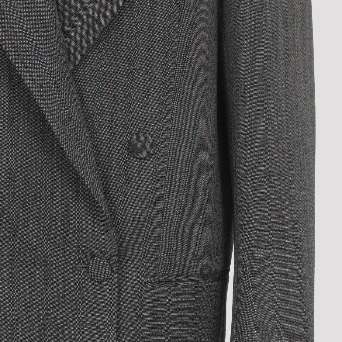 Dries Van Noten Tailored Double-Breasted Blazer With Pinstripe Detail