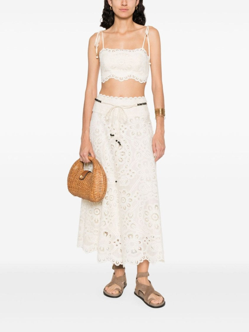 Zimmermann Rhiannon Embroidered Skirt