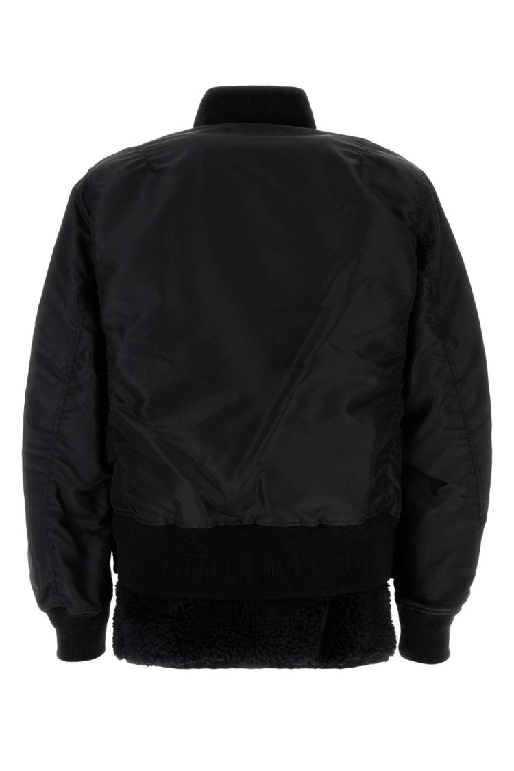 Sacai Black Nylon Bombe Jacket