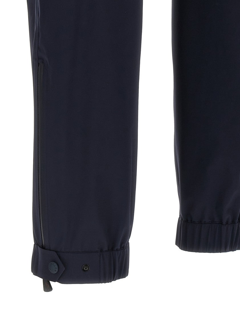 Moncler Grenoble Technical Waterproof Joggers With Adjustable Waist And Zippered Pockets