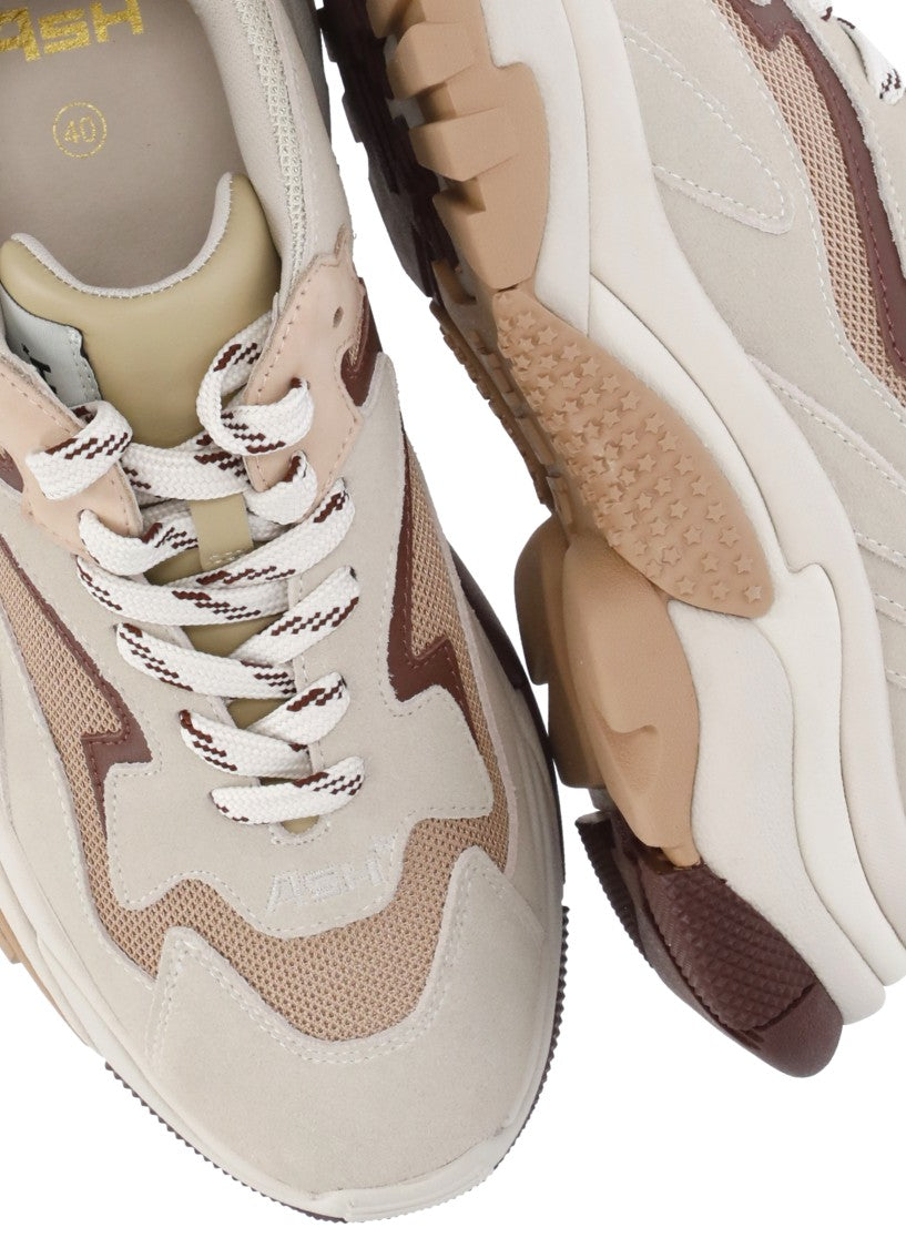 Ash Beige Addict Suede Sneakers
