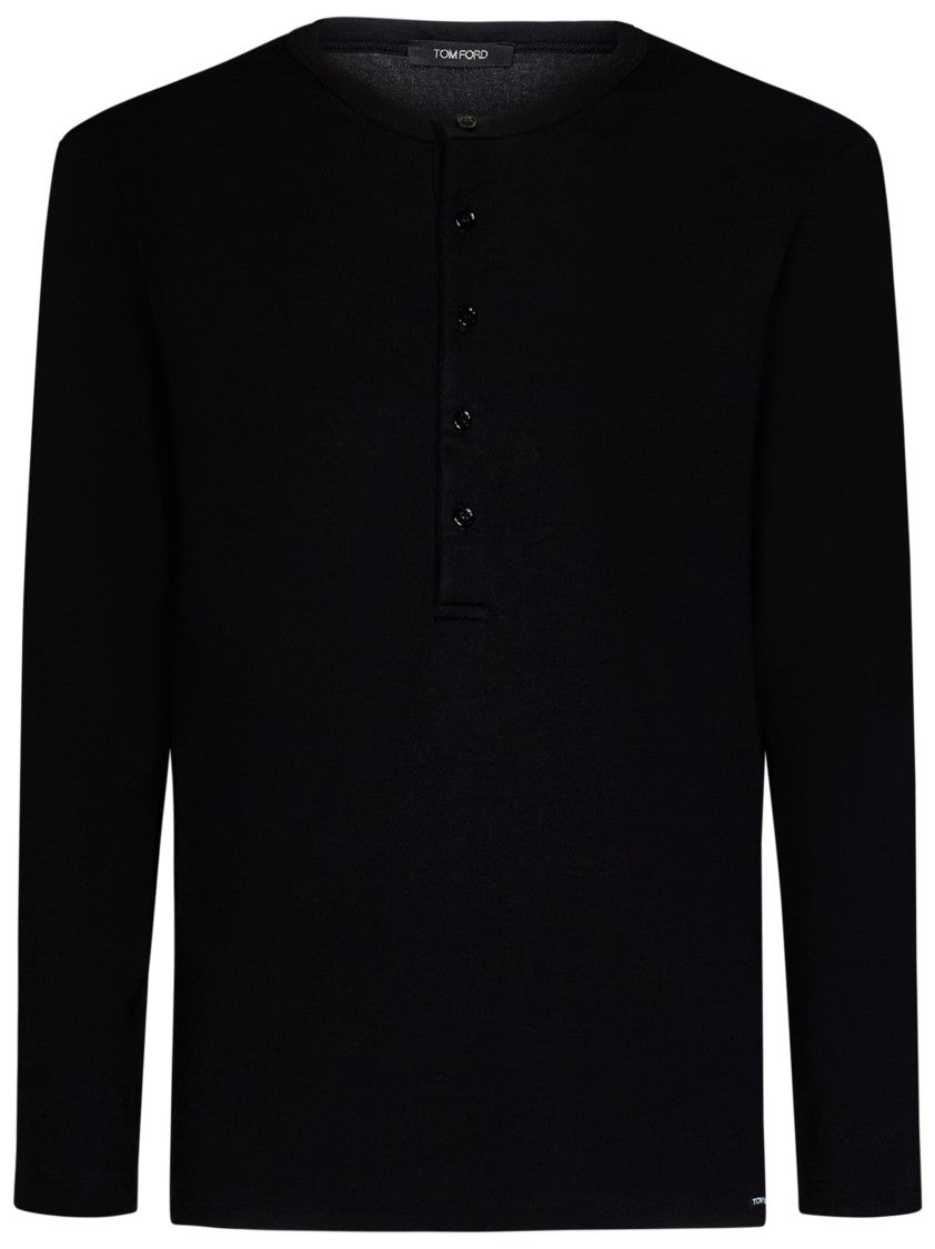 Tom Ford Black Cotton Longlsleeves