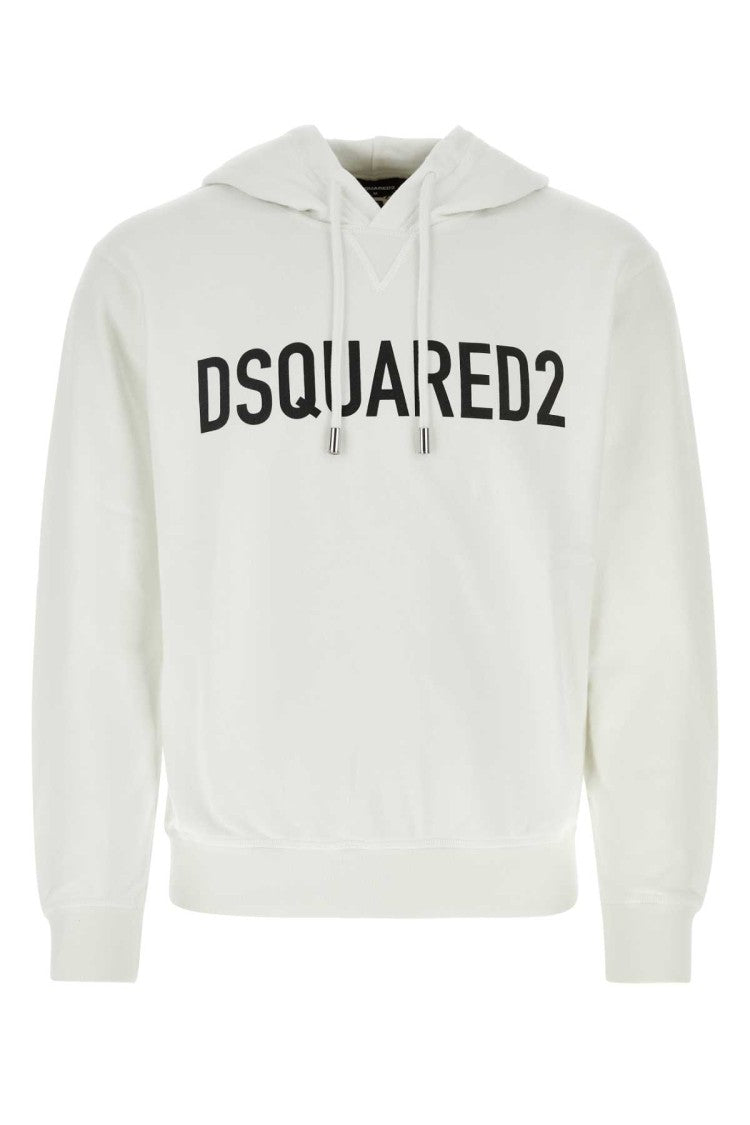 Dsquared2 White Cotton Sweatshirt