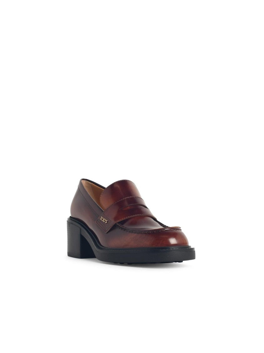 Tod's Brown Leather Loafers