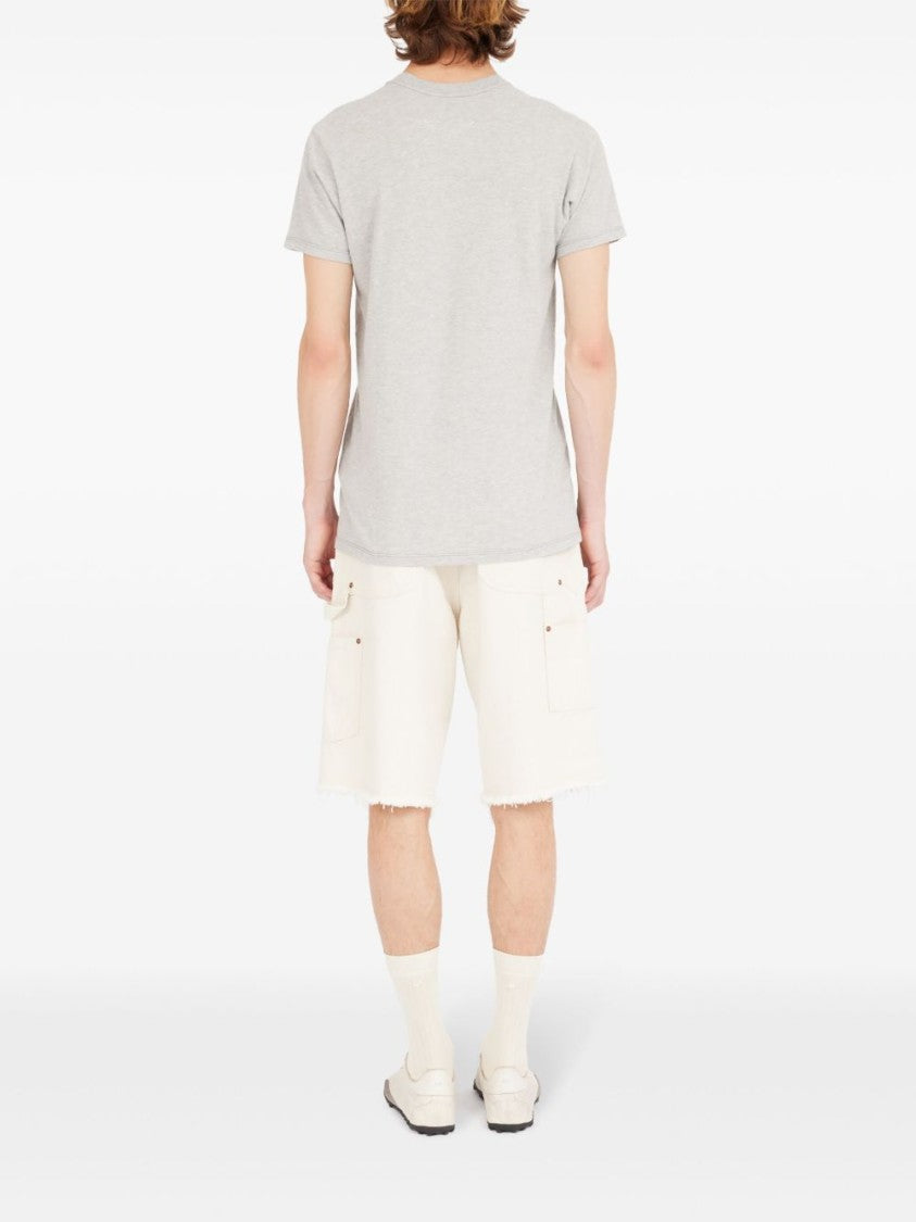Maison Margiela Melange Grey Cotton T-Shirt