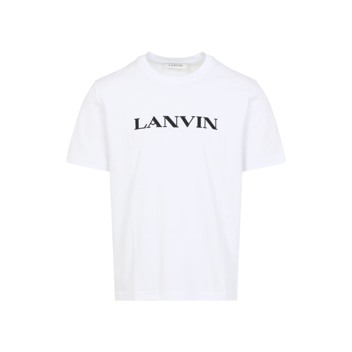 Lanvin Classic Cotton T-Shirt With Bold Black Logo