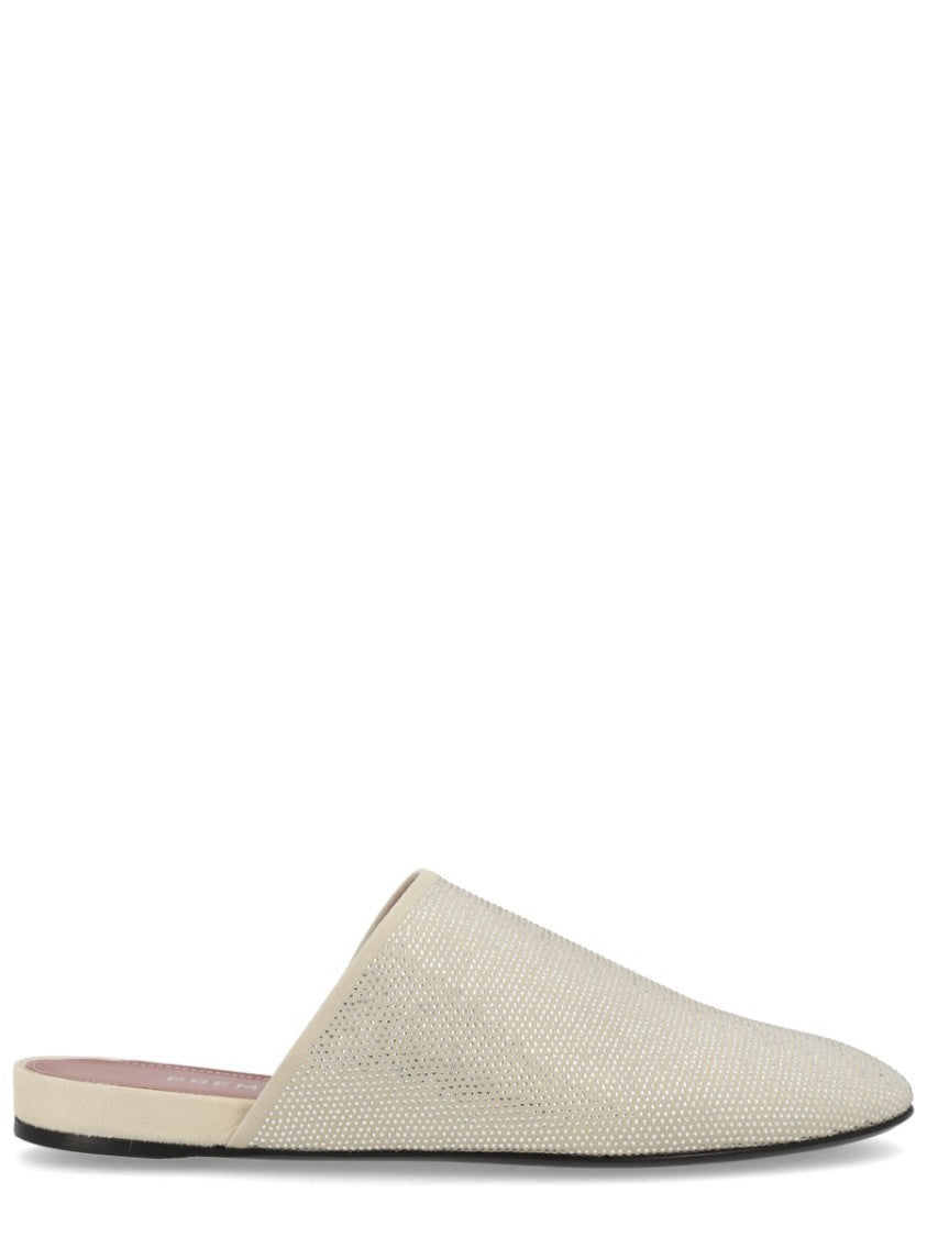 Premiata Pointed Toe Suede Slippers