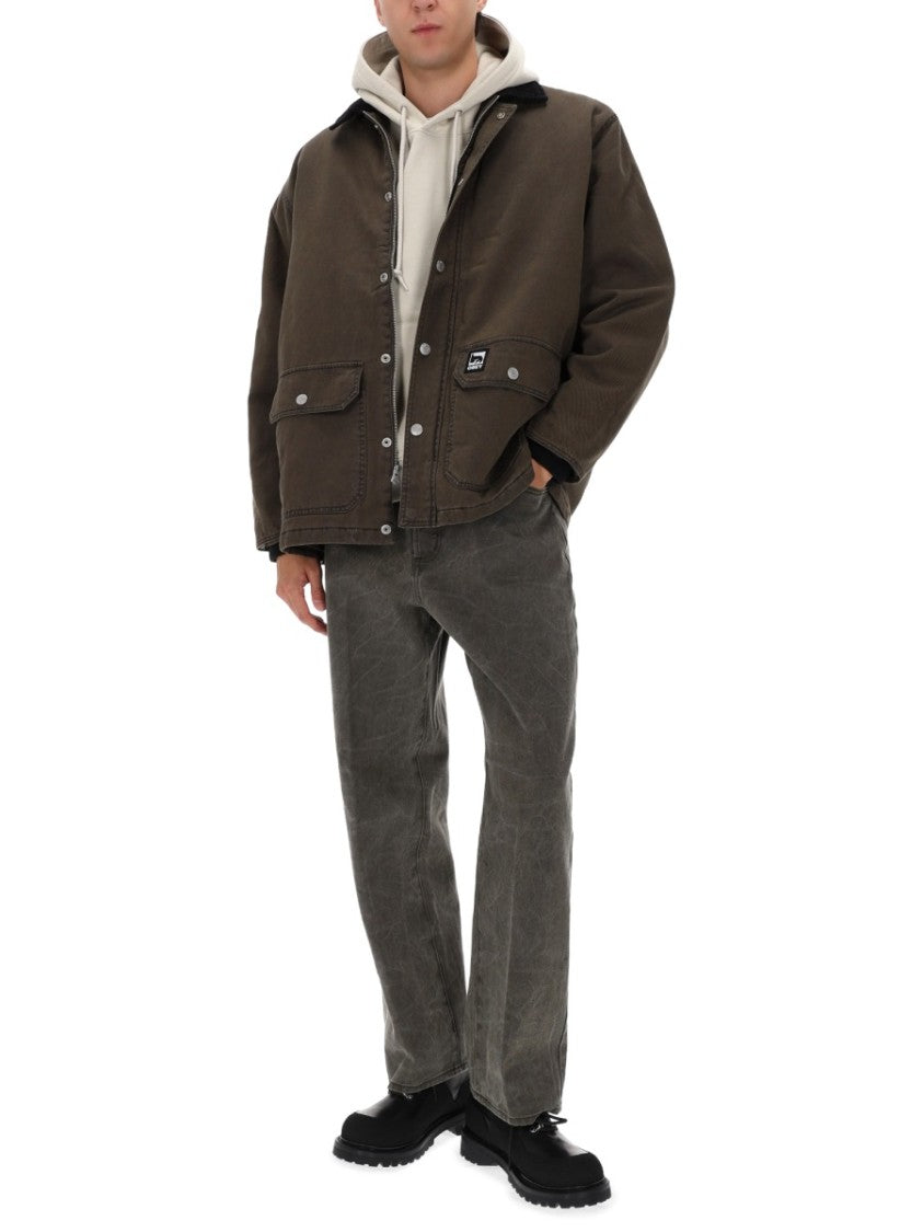 Obey Dark Brown Norton Barn Cotton Coat