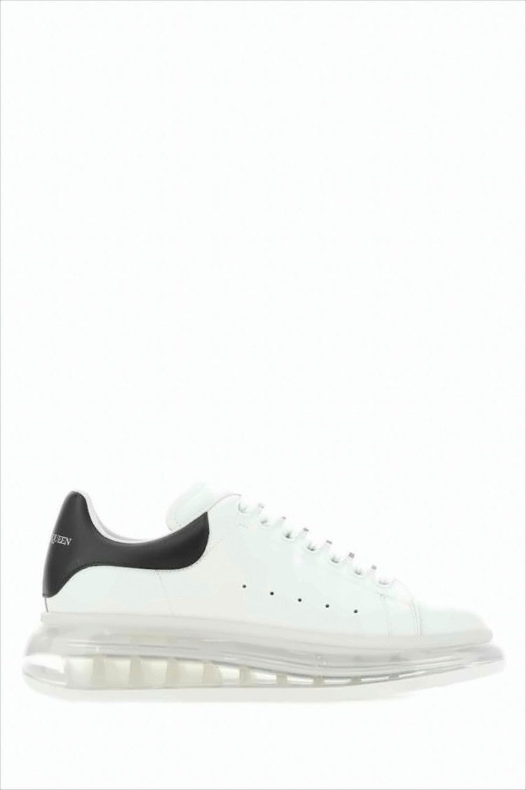 Alexander Mcqueen Transparent Oversized Sole Sneakers With Black Heel Tab