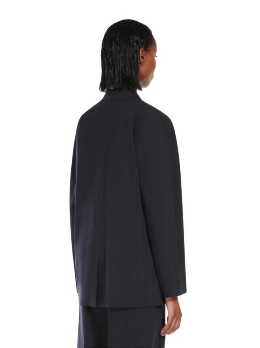 Max Mara Tailored Black Jacket With Notched Lapels