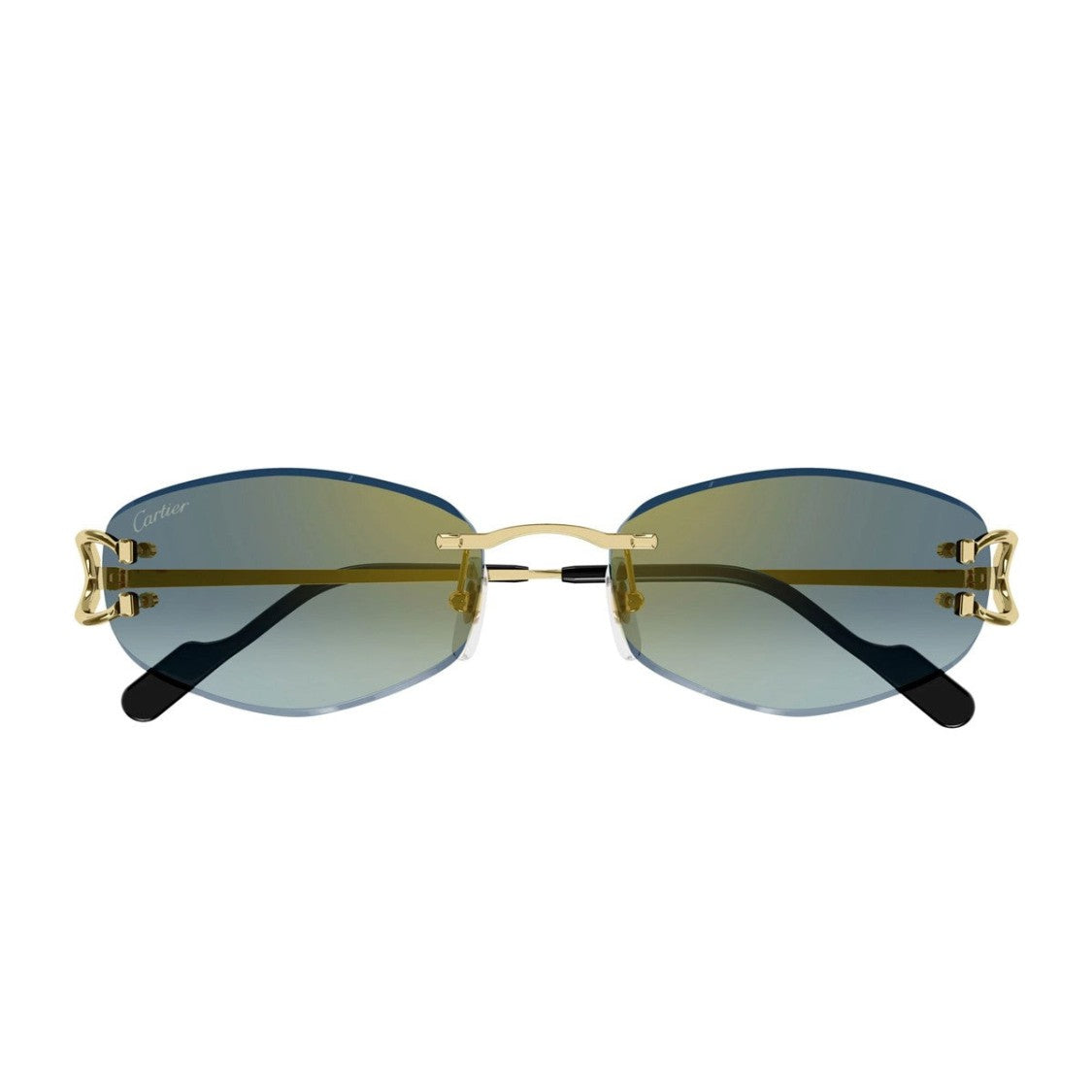 Cartier Gold Décor C Metal Sunglasses