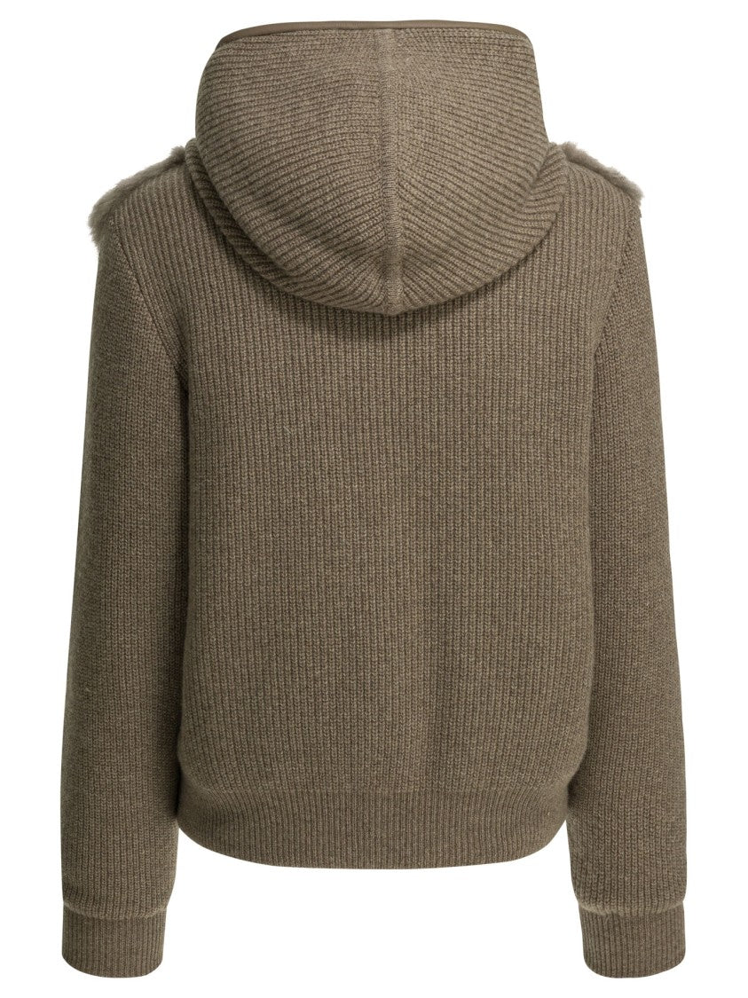 Camelia Reversible Camel Cashmere Jacket With Goose Down Padding