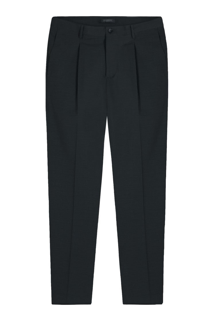 Gazzarrini X Michele Franzese Black Trousers With Front Pleats