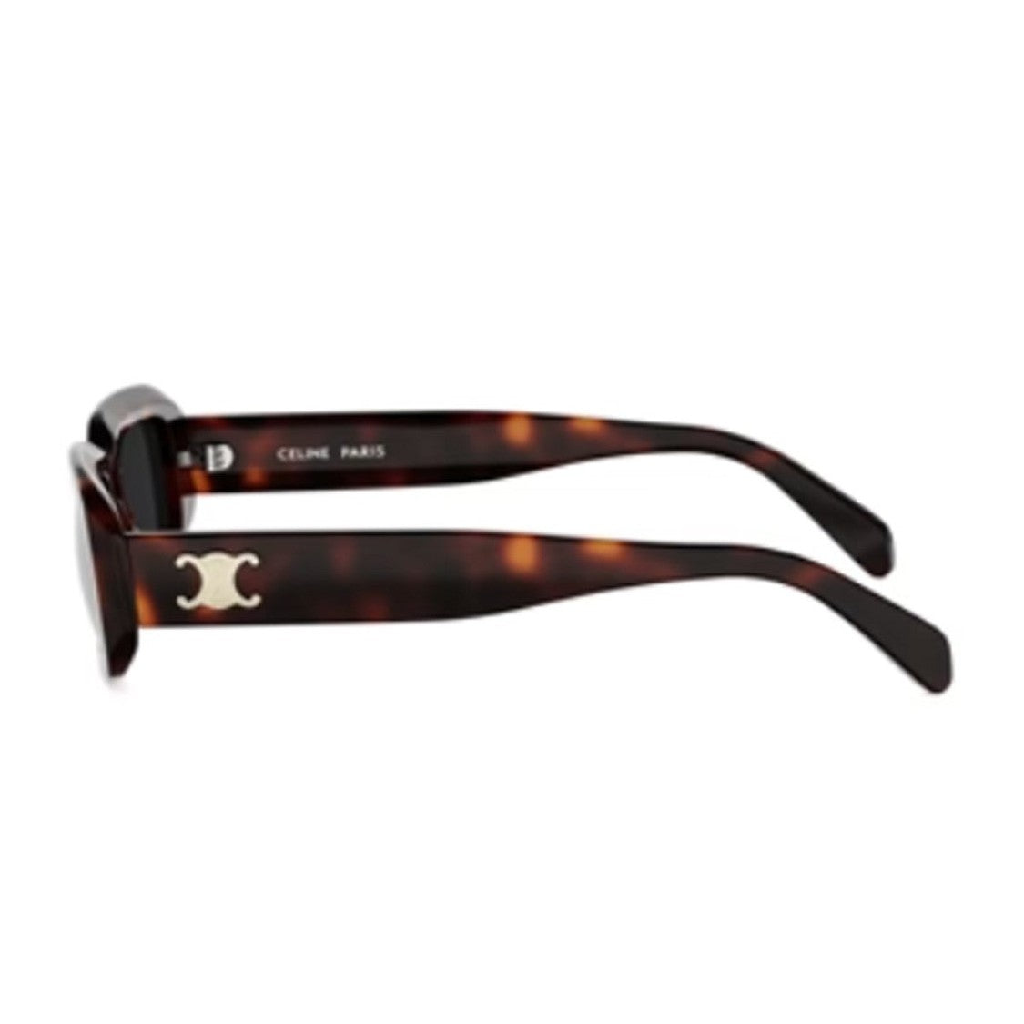 Celine Havana Triomphe Acetate Rectangular Sunglasses