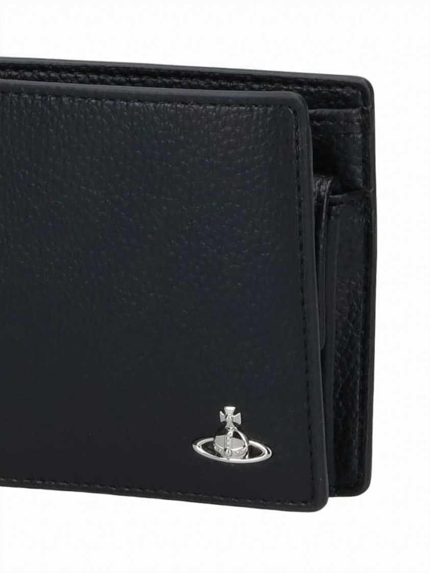 Vivienne Westwood Textured Polyurethane Bifold Wallet