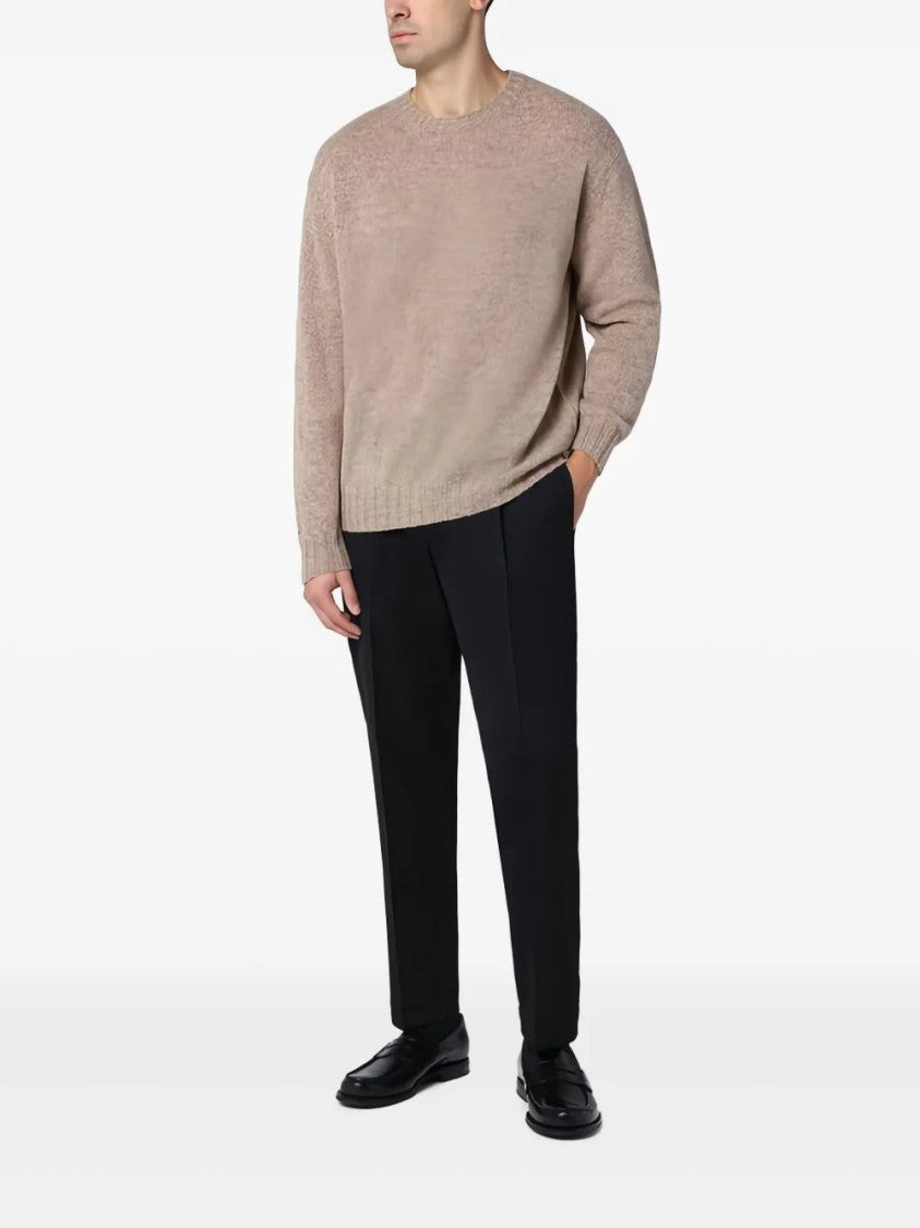 Santaniello Cropped Tailored Pants With Single Pleat