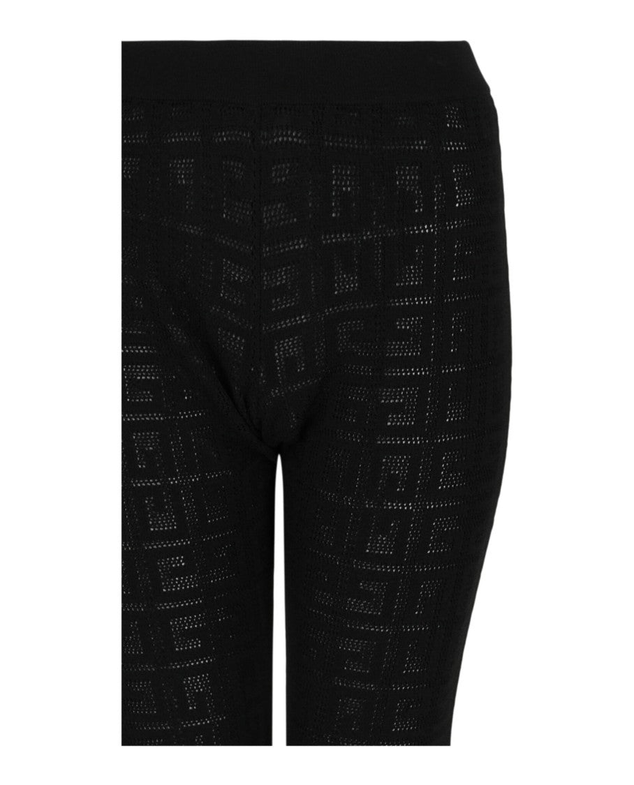 Givenchy Mid-Rise Flare Leggings With Allover 4G Monogram Design