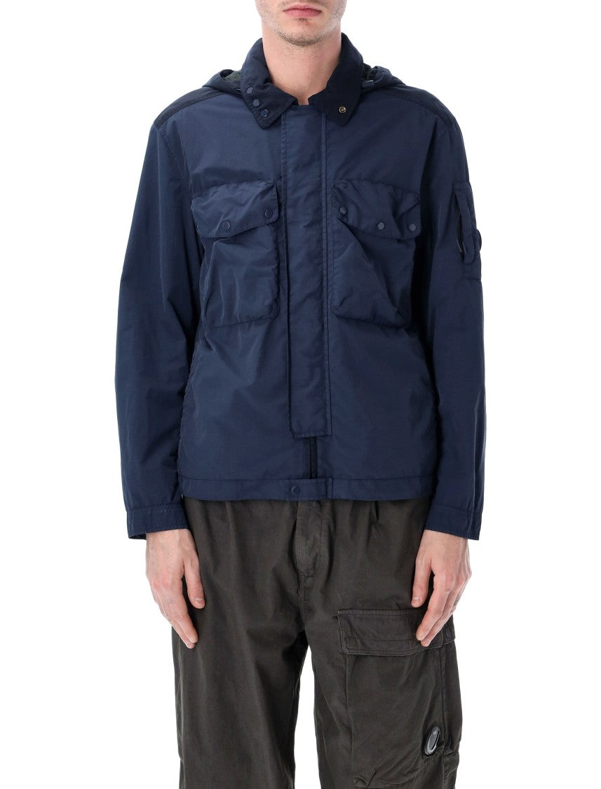 C.P. Company Flatt Nylon Overshirt With Hood