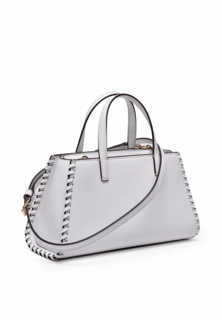 Tory Burch Emerson Whipstitch Mini Tote Bag - White