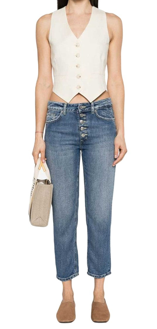 Dondup Mid-Rise Jeans With Button Fly