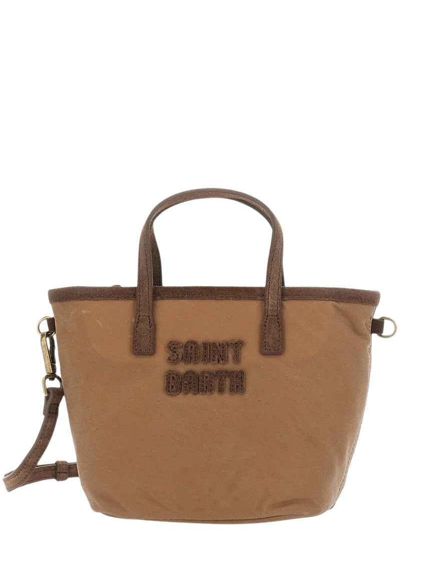 Mc2 Saint Barth Mini City Tote Bag With Textured Logo Detail