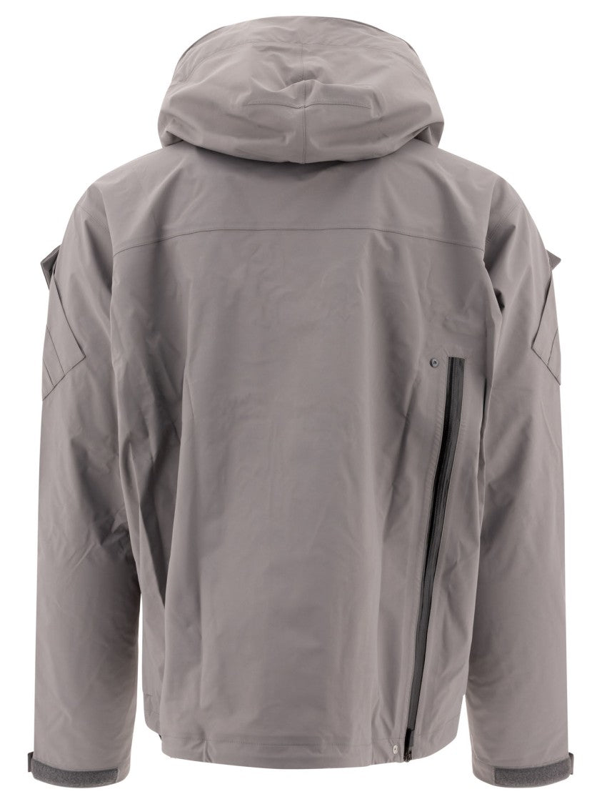 Acronym Boxy-Silhouette Grey Jacket With Utility Pockets