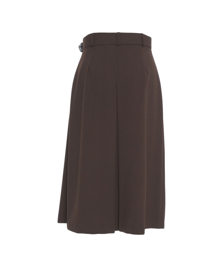 Kaos Midi Skirt Pleated