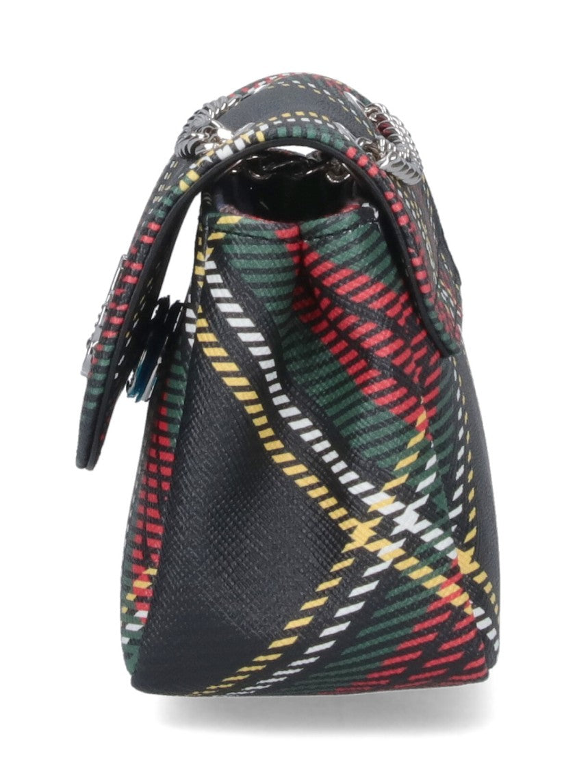 Vivienne Westwood “Small” Tartan Chain-Handle Bag – Multicolor