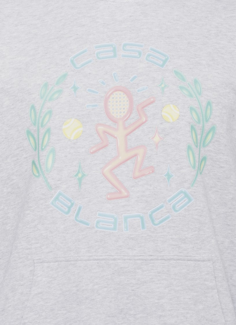 Casablanca Grey Dance Joy Cotton Hoodie