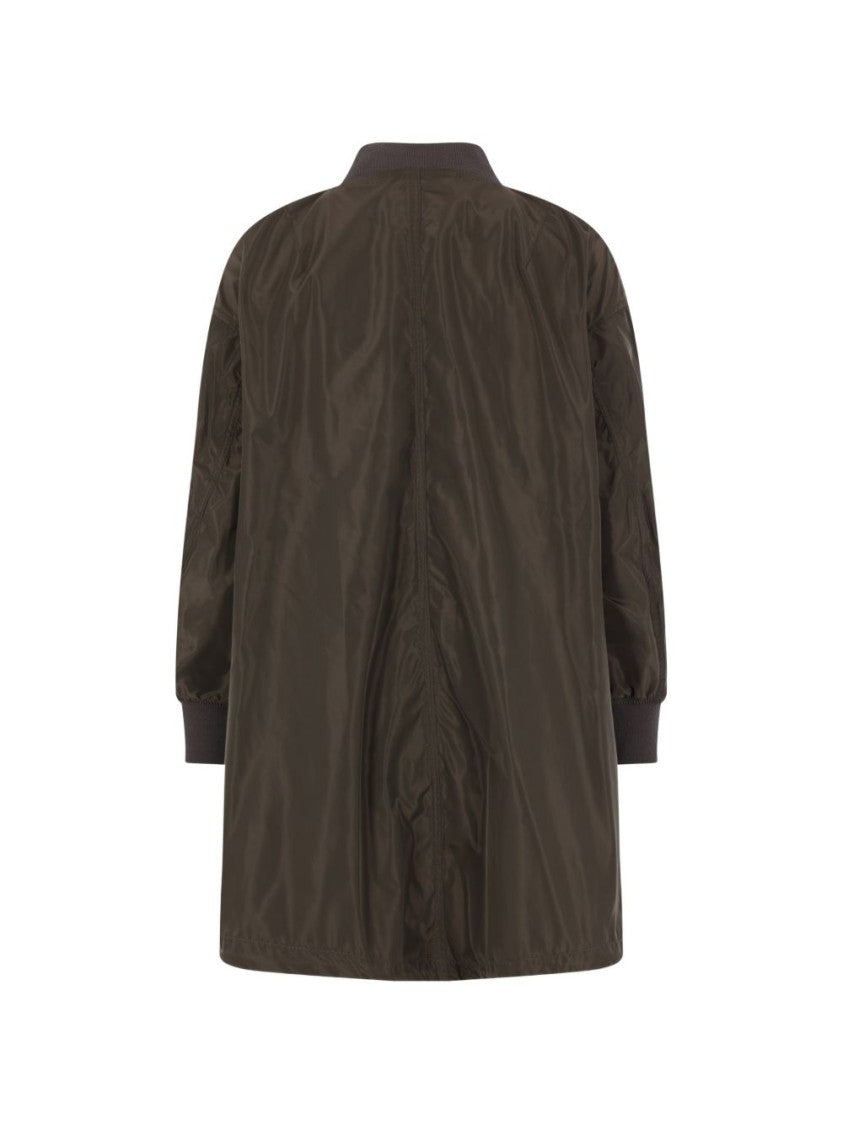 Aspesi Brown Oversized Zip Pocket Military Jacket