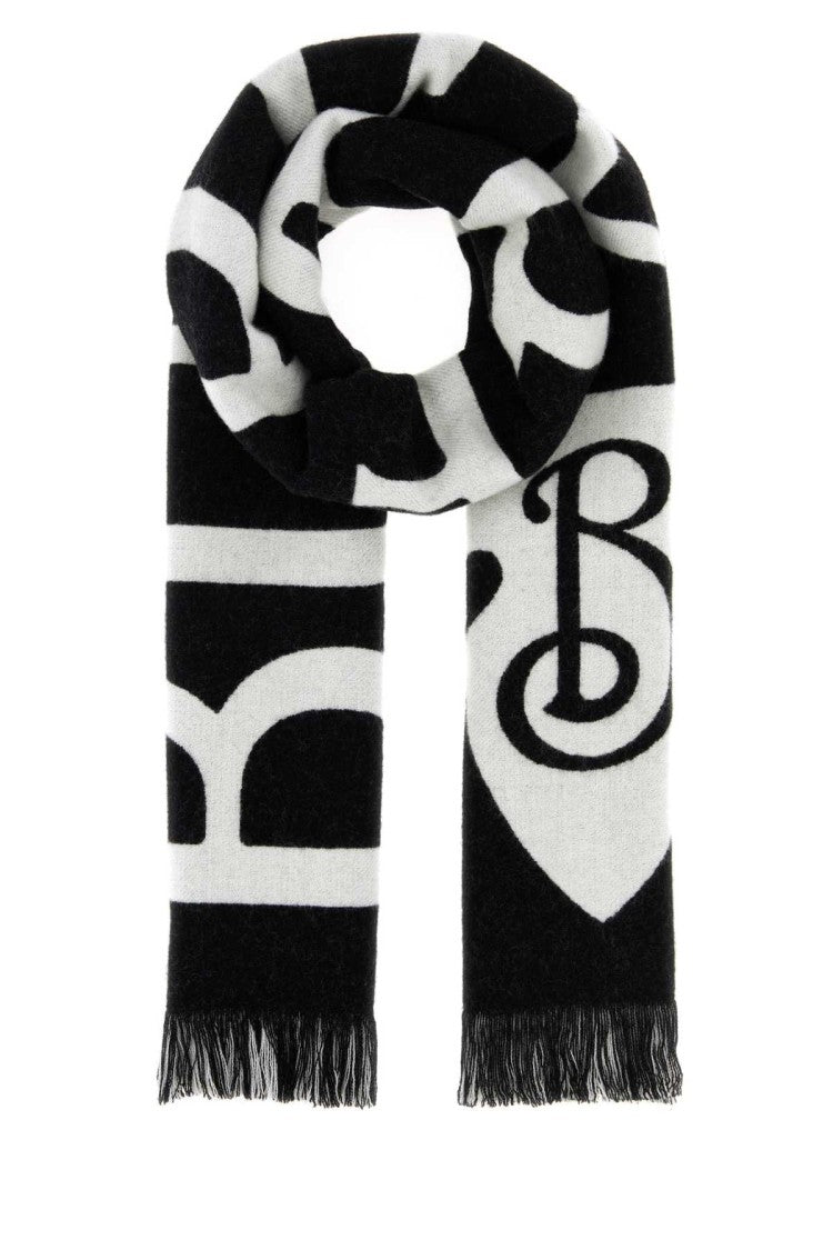 Burberry Black Wool Scarf