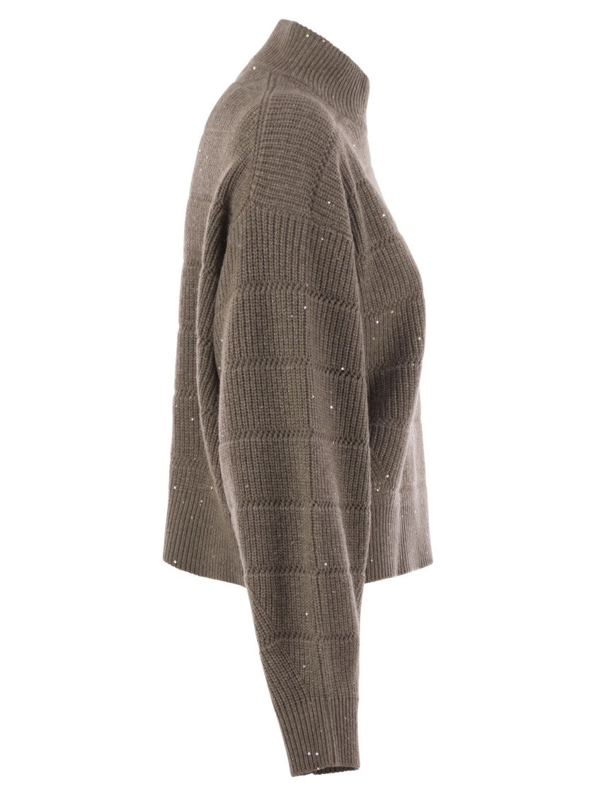 Brunello Cucinelli Cashmere And Wool Turtleneck Sweater