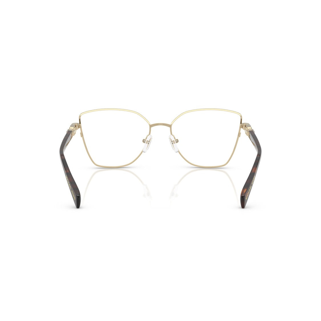 Michael Kors 0Mk3090 Geometric Metal Frame Eyeglasses With Tortoiseshell Accents