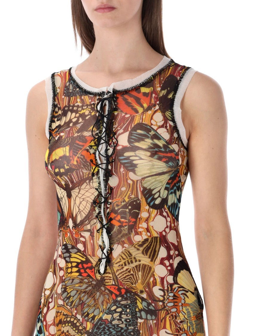 Jean Paul Gaultier Butterfly Re-Edition Long Dress