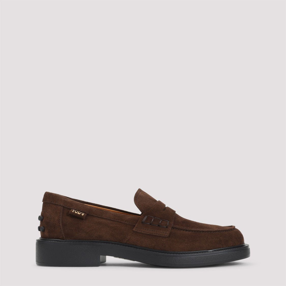 Tod's Brown Africa Suede Leather Loafers