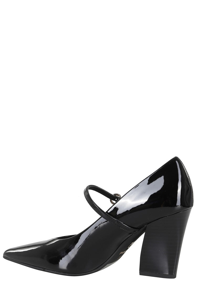 Pinko Viola 01 Patent Leather Pumps With Sculpted Heel