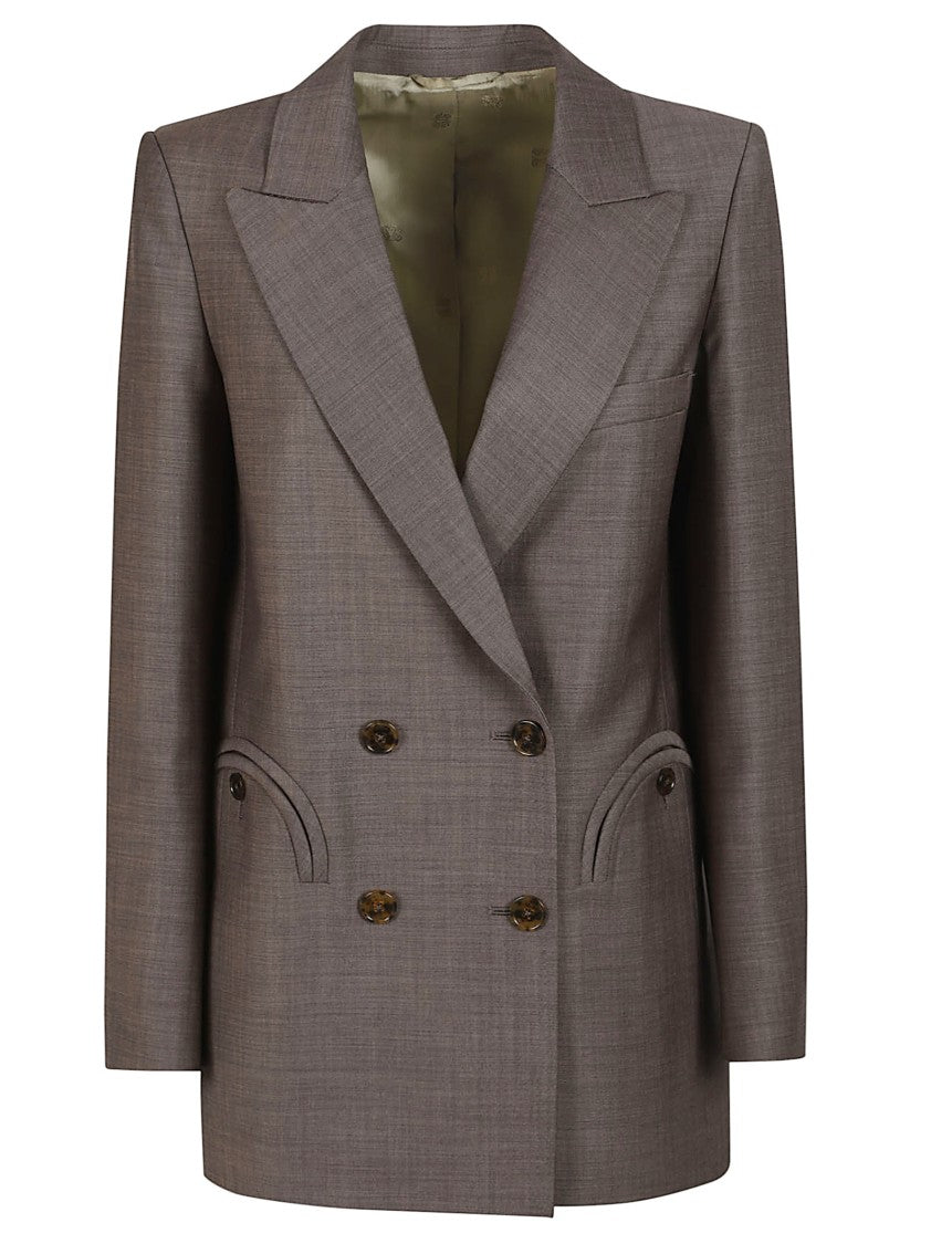 Blazé Milano Aile Everyday Double Breasted Wool Blazer