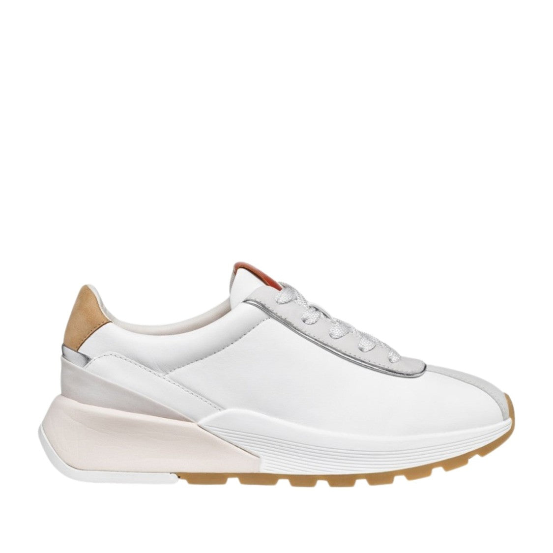 Geox Metropoli White Chunky Sole Sneakers