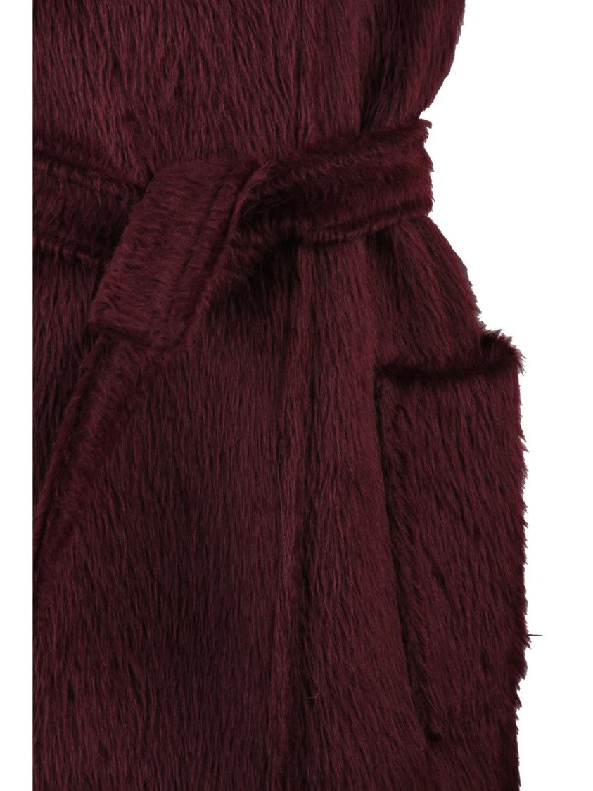 Max Mara Red Alpaca-Blend Belted Vest