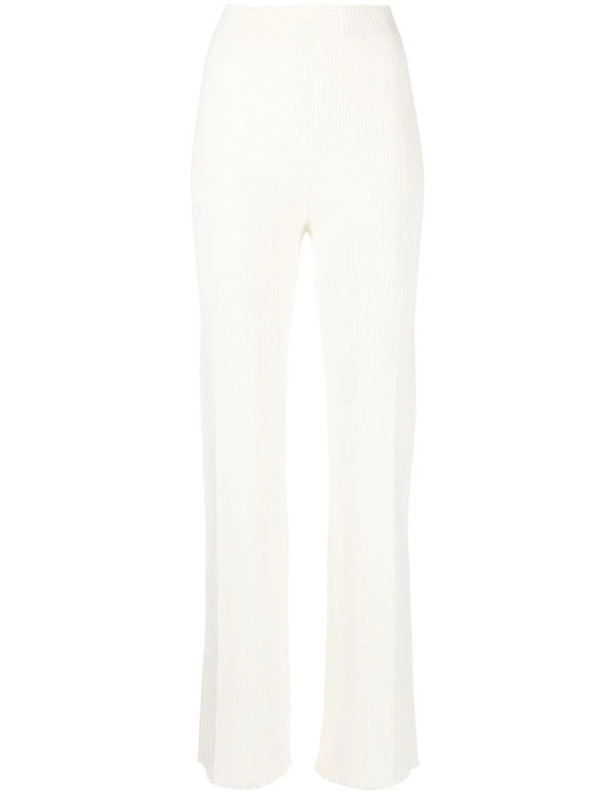 Aeron Ribbed Straight Pants With Relaxed Fit