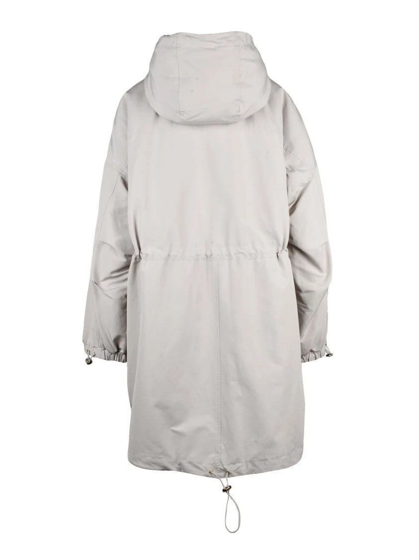 Max Mara Beige Gail Plush Interior Cotton-Blend Coat
