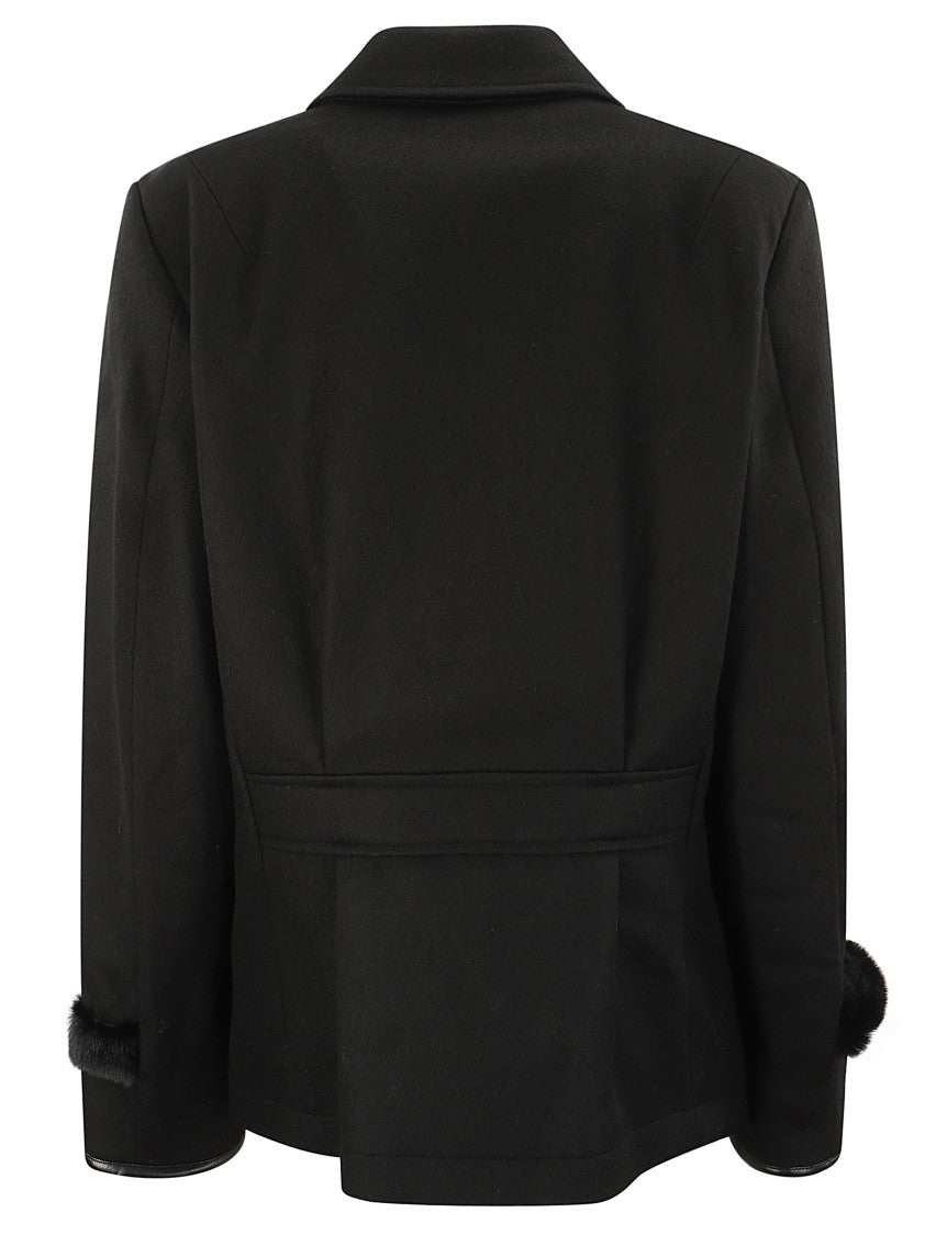 Random Identities Short Wool Coat