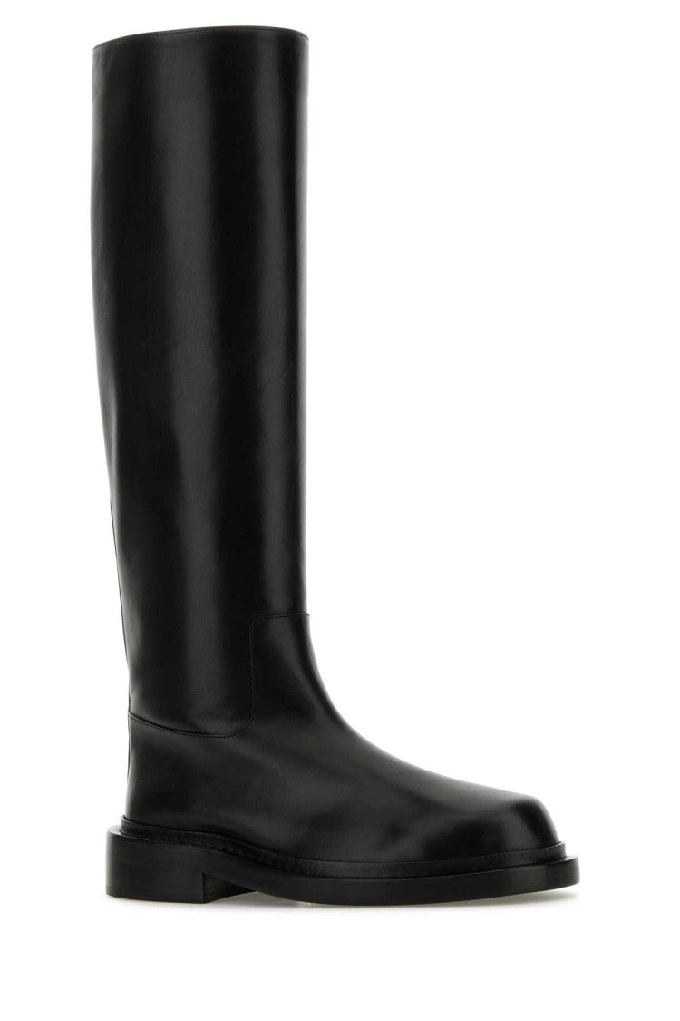 Jil Sander Black Leather Boots