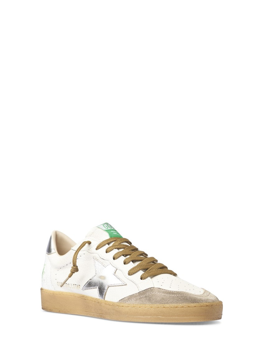Golden Goose Vintage Low-Top Sneakers With Metallic Accents