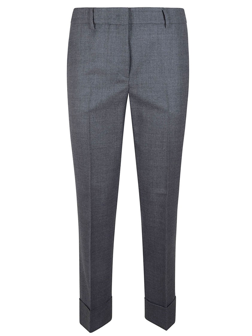 Incotex Tailored Wool Trousers With Classic Waistband