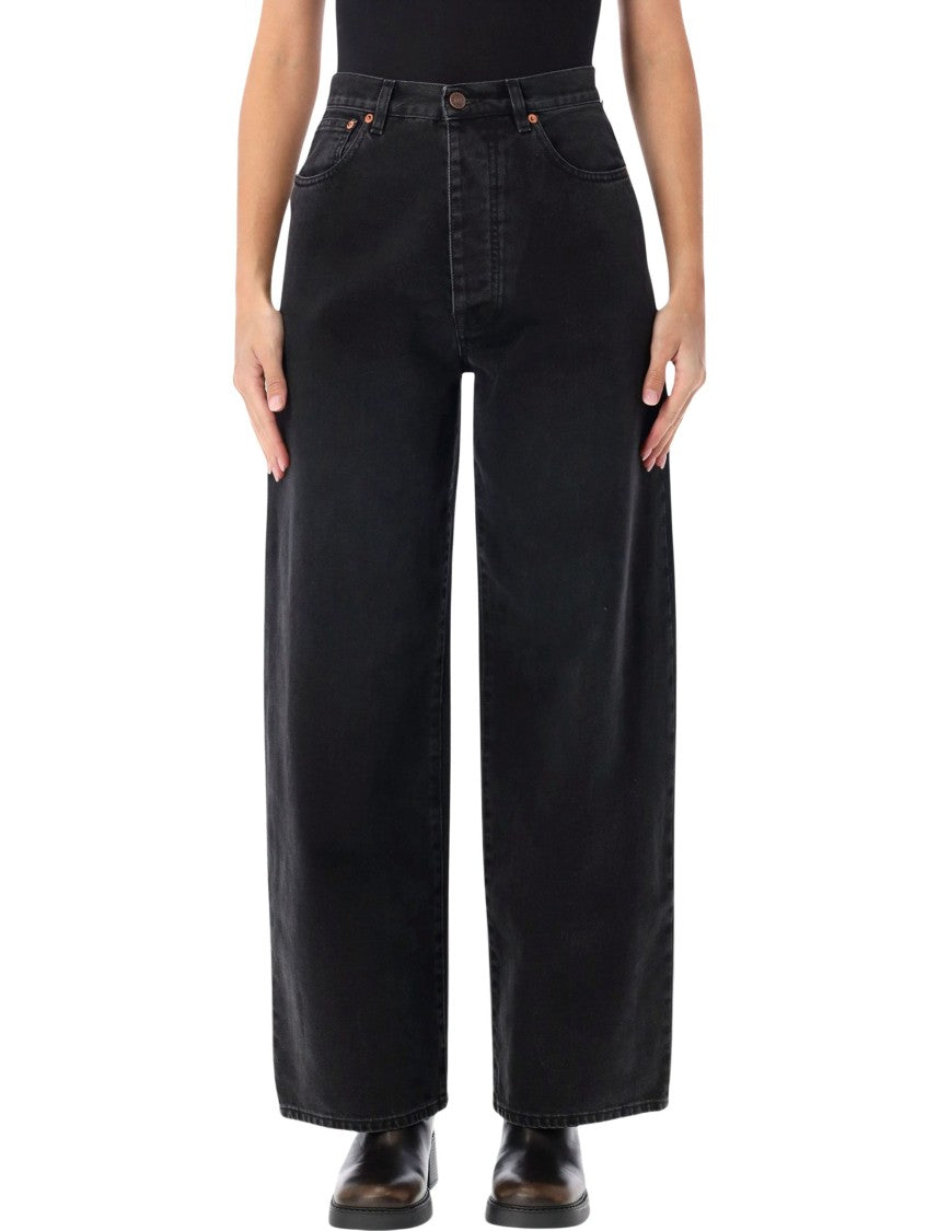 Fortela High-Waisted Five-Pocket Wide-Leg Pants