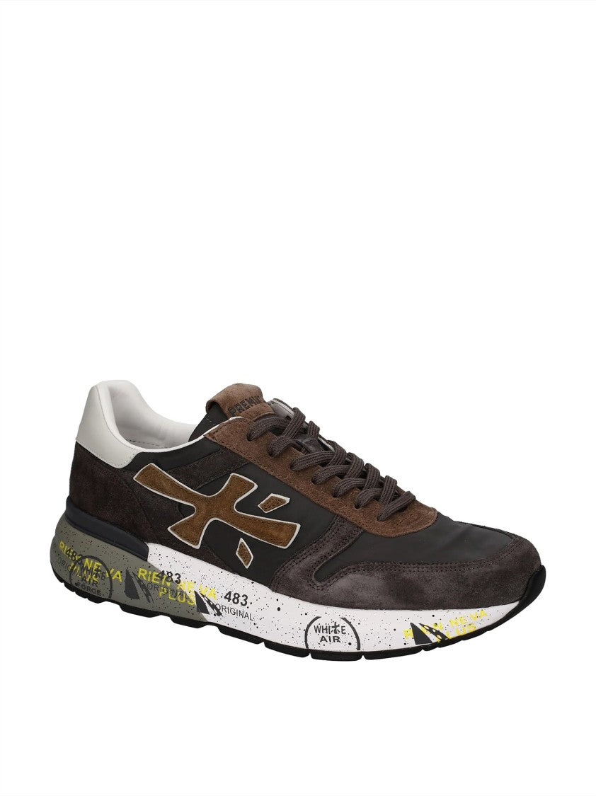 Premiata Sleek Low-Profile Artistic Midsole Sneakers