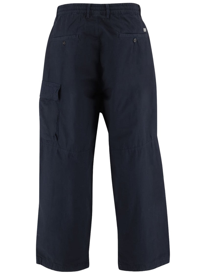 C.P. Company Navy Cotton Multi-Pocket Drawstring Pants
