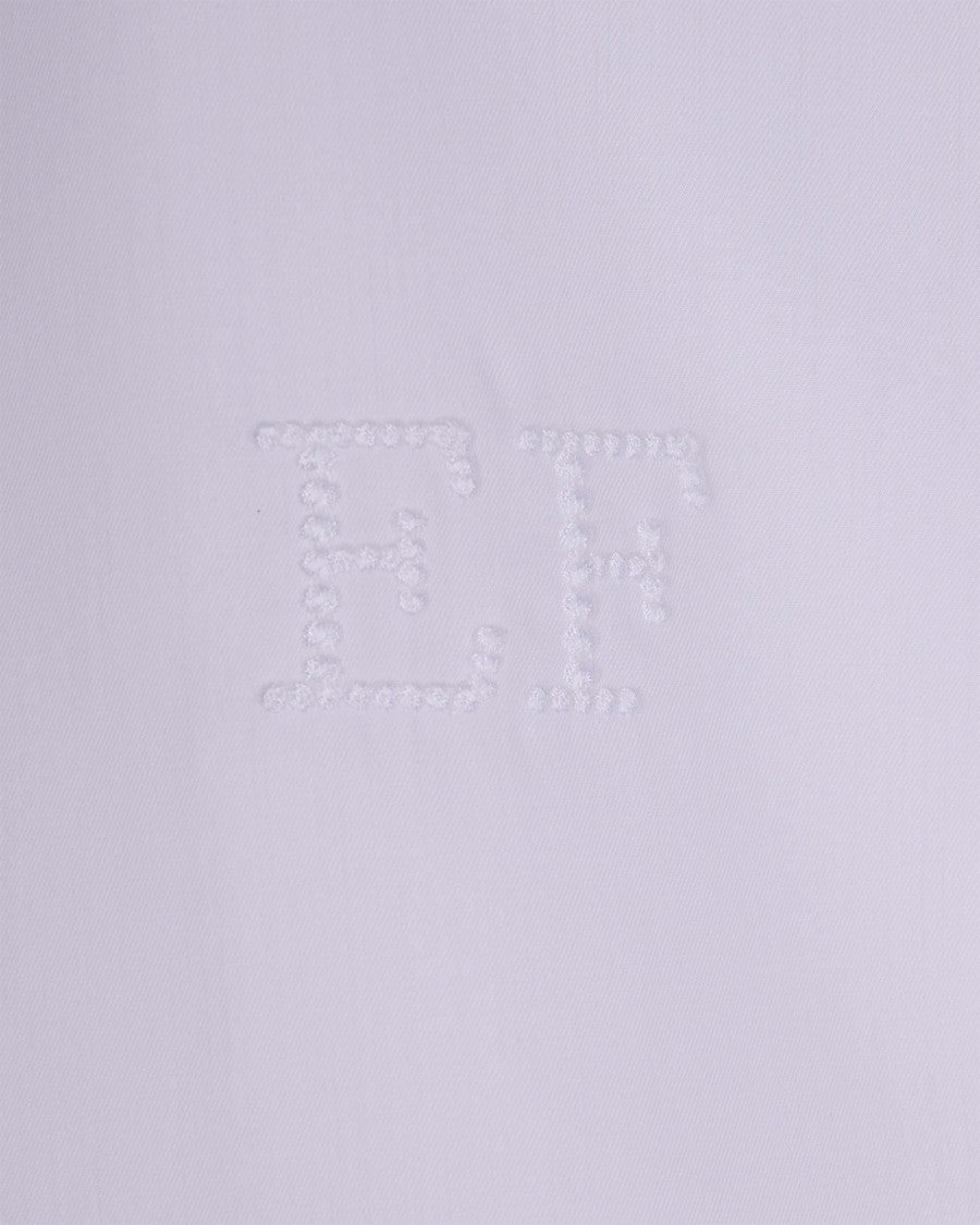 Elisabetta Franchi White Shirt With Gold Buttons